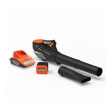 Merotec 60V Battery Powered Handheld Leaf Blower, Battery Included YF60VRX600-BL